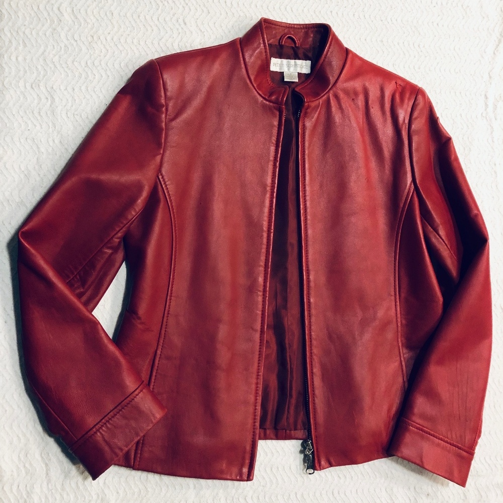 Petite Sophisticated Lamb Skin Jacket
